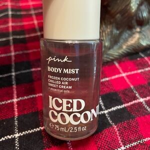 NEW PINK Victoria's Secret Iced Coconut Mini Body Mist